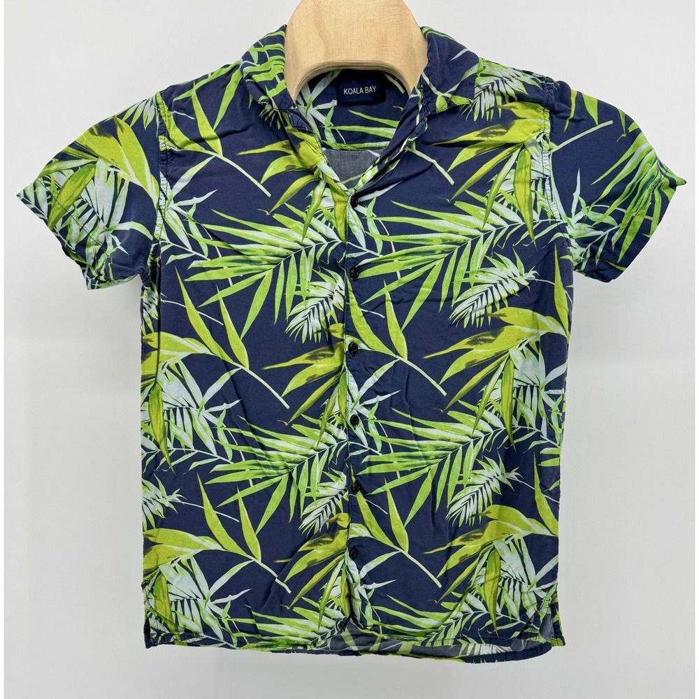 Koala Bay Hawaiian Shirt Men's Size M 100% Rayon Floral Tropical Beach Aloha